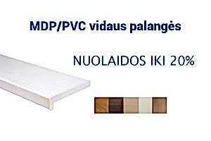 MDP/PVC vidaus palangės NUOLIDOS IKI 20%